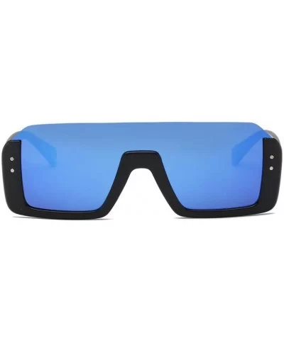 Men Vintage Eye Sunglasses Retro Eyewear Fashion UV Protection Luxury Accessory (Blue) - Blue - C8195MAQ9WZ $9.84 Rectangular
