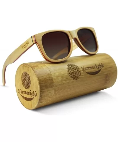 Handmade Maple Wood Sunglasses - Polarized UV400 Lenses in a Wooden Wayfarer that Floats! - CW17YA87DLN $87.95 Square