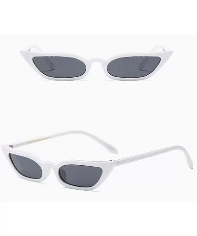 Women Vintage Cat Eye Sunglasses Retro Small Frame UV400 Eyewear Fashion Ladies - White - CR18N02RSNC $11.06 Aviator