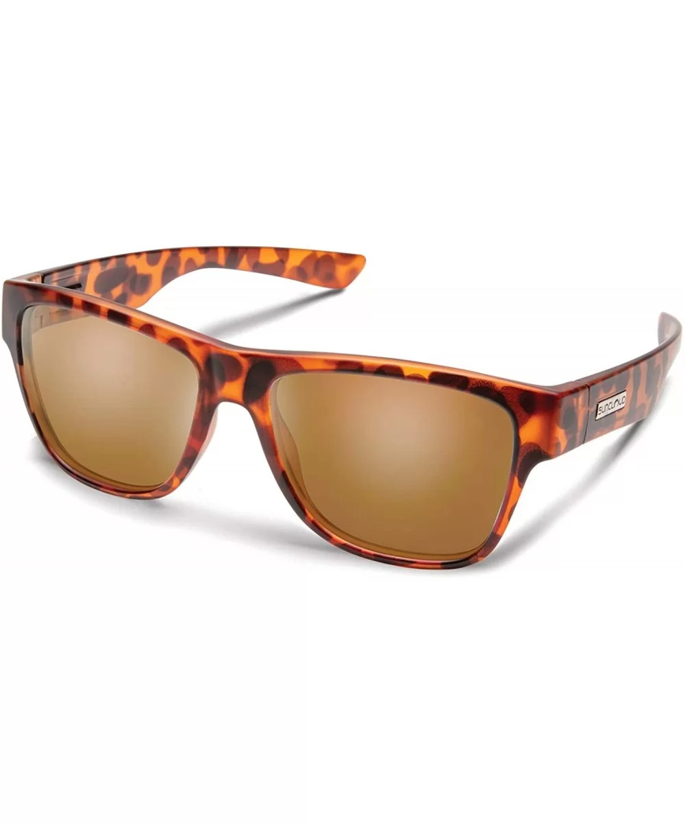 Redondo Injection Molded Sunglasses - Matte Tortoise / Polarized Brown - CE196XOIUXM $82.09 Square