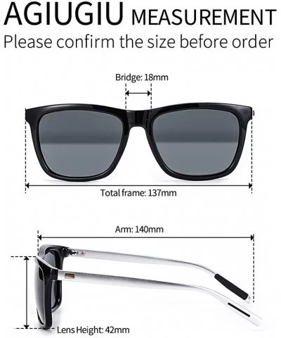 Oversized Square Aviator Polarized Sunglasses Style with Big Unbreakable Frame and Anti-glare Lens G01 - CF18ULC2NDK $28.22 S...