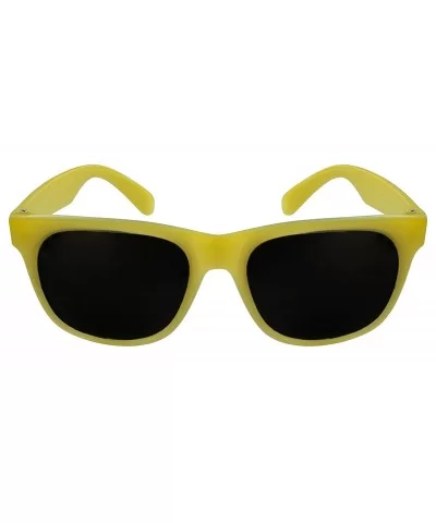 12 Pack Fun Party Color Changing Sport Horn Rimmed Frame Sunglasses UV Protective Lens 5402DA - Milk-yellow - CB18GTX6SOD $23...