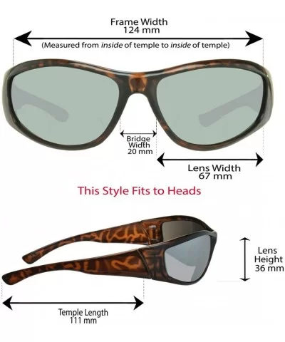 Bifocal Sunglasses Mirror Mens Wraparound Nearly Invisible Reader Line - Tortoise Shell Brown - CN11F3U2QSX $16.43 Wrap