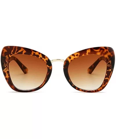 2019 Novelty Stripe Round sunglasses Big Women Designer Luxury Sunglasses fashion Oversized Cat Sun glasses - C518M74K59H $15...