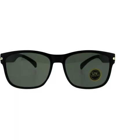 Impact Resistant UV400 Glass Lens Sunglasses Soft Rectangular Designer Style - C618KETLZWL $15.15 Rectangular