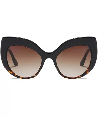 Thick Rim 60s Vintage Inspired Ultra Big Cateye Sunglasses for Women Bold Frame - Black Tortoise - CP1905NY4YA $20.99 Oversized