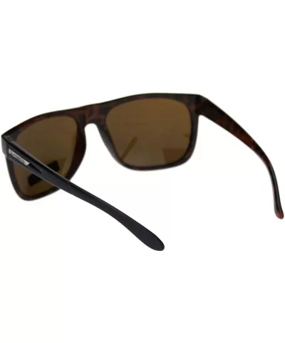 Biohazard Sunglasses Mens Square Sporty Fashion Shades UV 400 - Black Tortoise (Brown) - C318ZWOCLE4 $15.95 Square