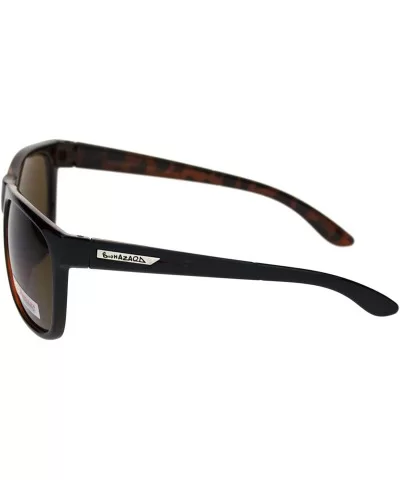 Biohazard Sunglasses Mens Square Sporty Fashion Shades UV 400 - Black Tortoise (Brown) - C318ZWOCLE4 $15.95 Square