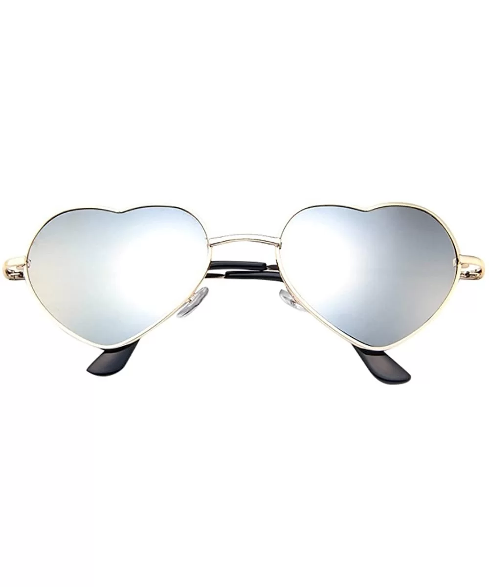 Polarized Sunglasses UV Protection - REYO Metal Frame Heart Shape Sunglasses Lolita Sun Glasses For Women - A - CH18NUHK27S $...