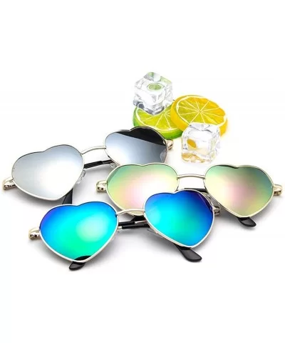 Polarized Sunglasses UV Protection - REYO Metal Frame Heart Shape Sunglasses Lolita Sun Glasses For Women - A - CH18NUHK27S $...