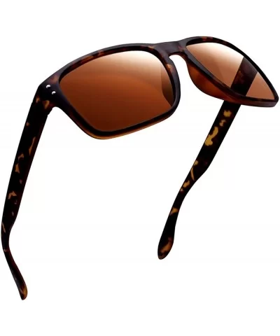 Polarized Sunglasses for Men Women Driving Fishing Unisex Vintage Rectangular Sun Glasses - CL180OY09UT $17.37 Round