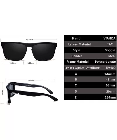 New Polarized Sunglasses Men Sport Sun Glasses For Women Travel Gafas De Sol - CR18AG9KG7S $19.21 Square
