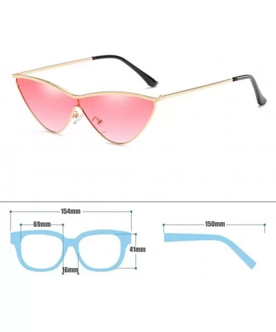 MOD-Style Individuality Triangle Sunglasses Full Metal Frame Anti-glare - S03 - CD189OCEMRR $33.92 Square