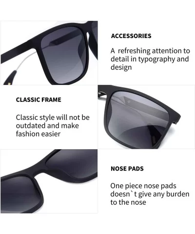 Polarized Retro Classic Trendy Stylish Sunglasses for Men Women - Black Frame/Grey Gradient Lens / 0579 - CC18X6LSYU4 $18.70 ...