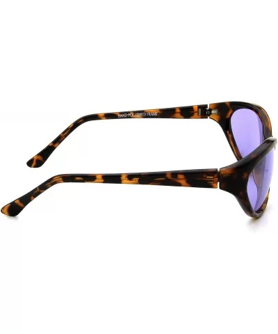 Oval Sunglasses Sport Driving Men Women - Tortoise/Purple - CN11P82TH1F $11.45 Oval