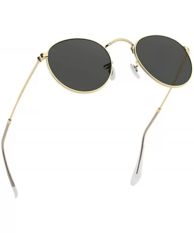 Round Polarized Sunglasses for Small Face-John Lennon Vintage Circle Trendy Sun Glasses (Grey Lens) - CI193ECZT70 $11.19 Sport