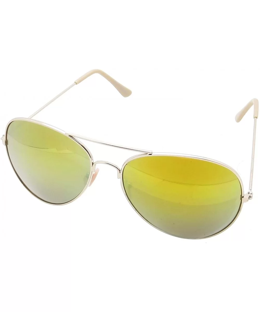 Reflective Color Mirror Mirror Lens Retro Classics Style Sunglasses Gift Box - Style 20 - CT11FL5E0UR $11.05 Wayfarer