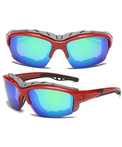 Polarized Sunglasses Protection Comfortable Designer - Green Mirrored 2 - CH18KRCWT84 $23.27 Goggle