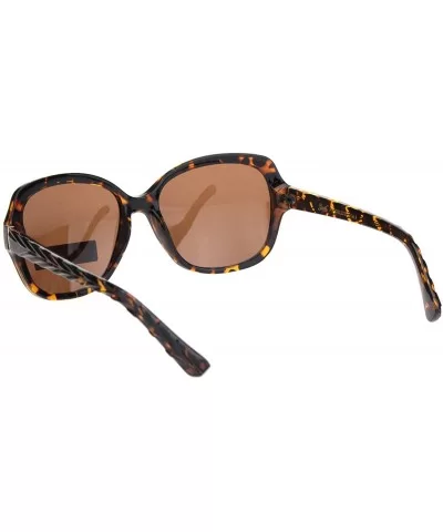 Polarized Womens Classy 90s Designer Butterfly Chic Plastic Sunglasses - Tortoise Brown - CY18ONSEWD2 $17.87 Rectangular