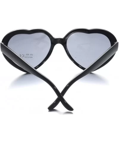 12 Pack Black Heart Sunglasses for Women Wholesale Unisex 80's Party Favors Eyewear Multiple Choice(Black Heart) - CQ18RZI0OG...