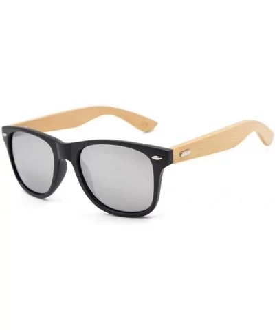 Retro Sunglasses Men Bamboo Sunglass Women Sport Goggles Gold Mirror Sun Glasses - C1 - C5194OMOSO5 $41.67 Sport