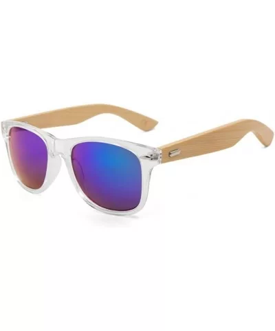 Retro Sunglasses Men Bamboo Sunglass Women Sport Goggles Gold Mirror Sun Glasses - C1 - C5194OMOSO5 $41.67 Sport