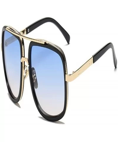 Fashion Big Frame Sunglasses Men Square Fashion Glasses for Women Retro Sun Glasses Vintage - 3 - CD18R47NHRM $49.34 Square