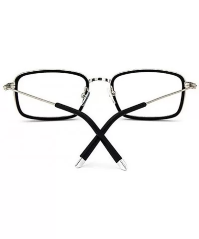 Men Square Eye Glasses Frame Women Vintage Spectacle Prescription Frame Eyewear - Matte Black - CY182WCMYAA $12.92 Square