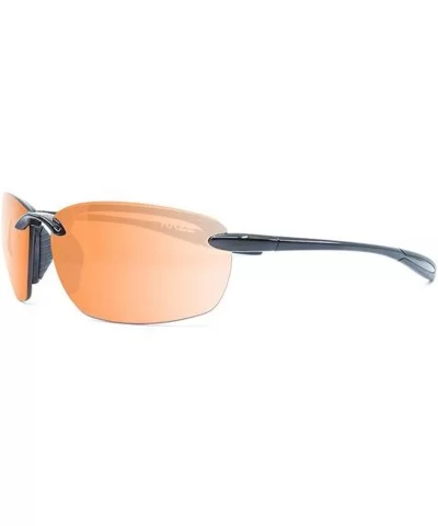 Lyte Frame-less Golf Sport Riding Sunglasses - Black Hd - C918S28OI5L $20.42 Sport