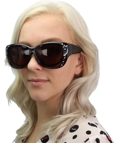 Polarized Women Sunglasses Wear to Cover Over Prescription Glasses UV Protection and HD Vision - CJ18KID8OOW $17.09 Sport