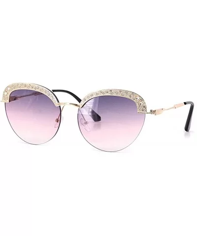 Fashion Sunglasses for Women - Delicate Square Glasses Matel Frame UV400 Protection - Pink-purple - CV198ZY59GX $22.62 Square