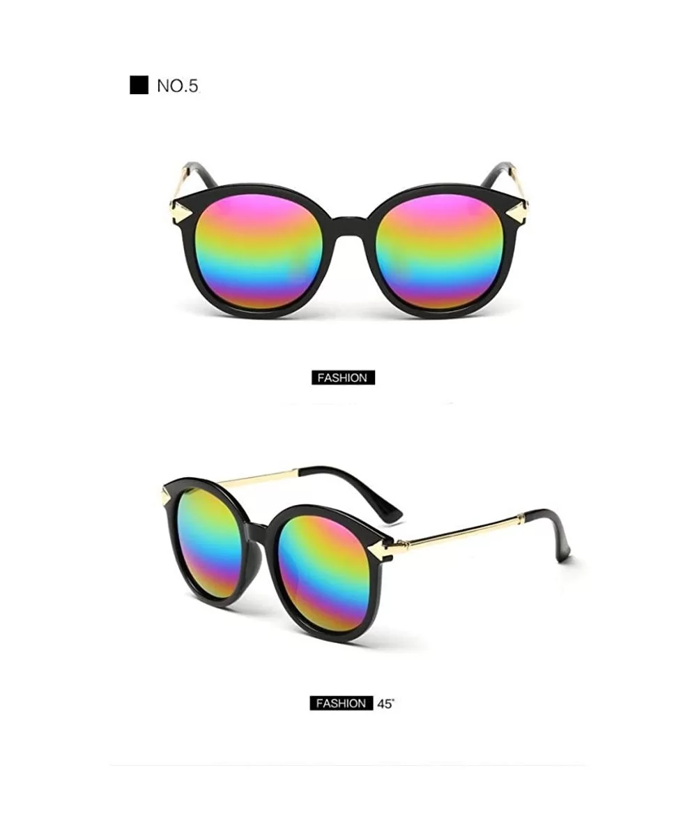 2019 New Brand Arrow Sunglasses Women Female Color Film Sun Glasses For Women 6 - 5 - CP18YKT0MR9 $12.75 Aviator