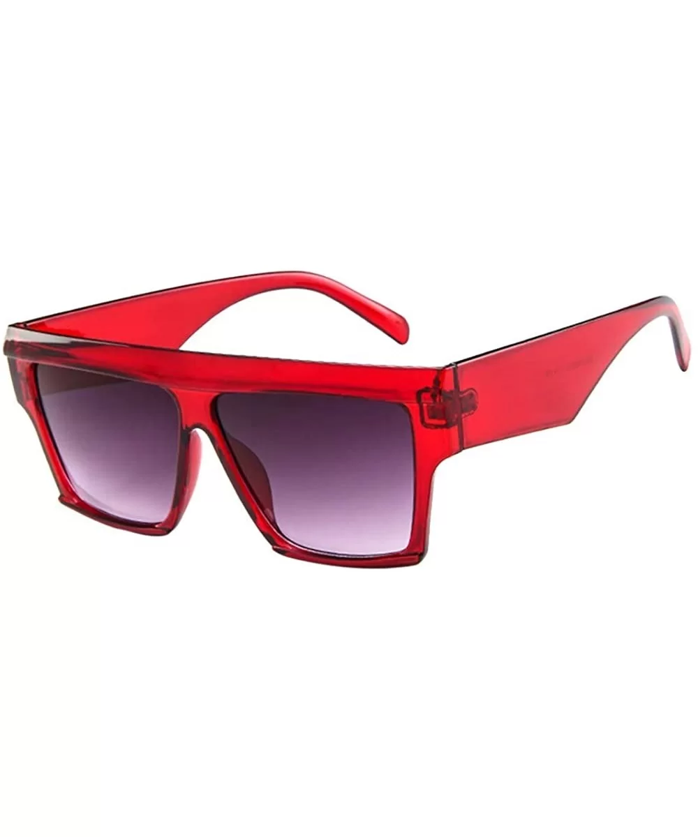 Women Men Vintage Retro Unisex Big Frame Sunglasses Eyewear - 1195a - C118RT9OTQS $12.19 Wrap