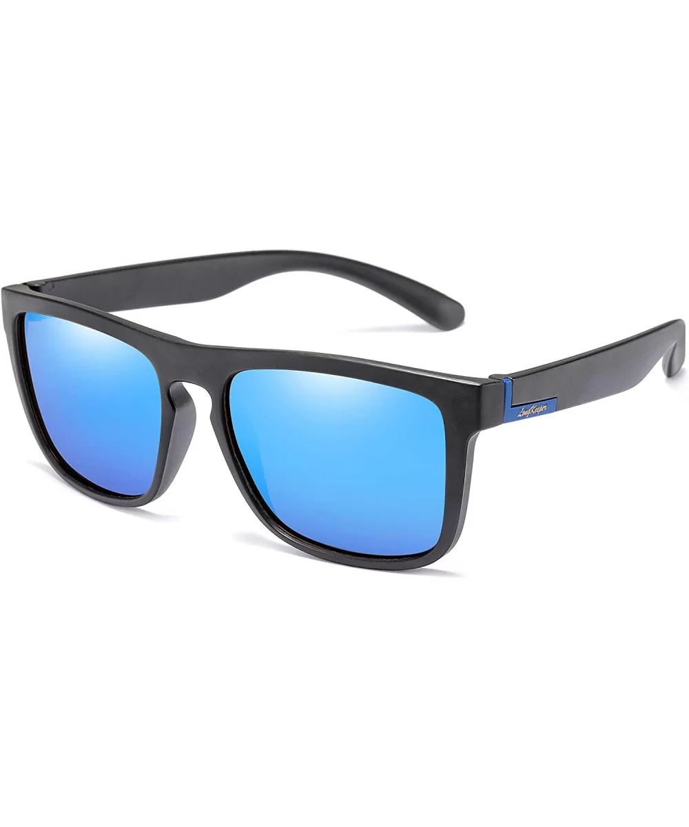 Polarized Square Driving Sunglasses Women Men TR90 Unbreakable Sport Glasses - CL18RXIAMSE $13.54 Square