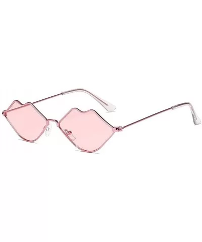 Sexy Lips Sunglasses-Small Frame Retro Sun Glasses-Polarized Eyewear For Women - E - C6190EDAA8C $52.18 Sport