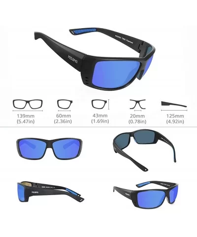 TR90 Sunglasses Men Polarized and 100% UV Protection Sports Sun Glasses Women KD6069 - Mirrored Sky Blue - CK18A8TXYHL $88.73...