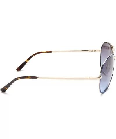 Women's A685 Aviator Sunglasses - 59 mm - Gold and Blue Frame/Gradient Blue Lens - CZ113YJULU5 $99.24 Aviator