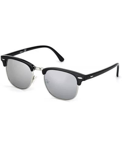 Pinglas Sunglasses Women Half-rimless Glasses Female Fashion Eyewear White - Grey - C018YZUC5H7 $21.66 Aviator