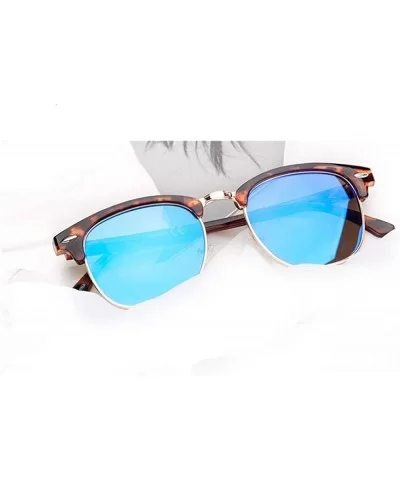 Pinglas Sunglasses Women Half-rimless Glasses Female Fashion Eyewear White - Grey - C018YZUC5H7 $21.66 Aviator