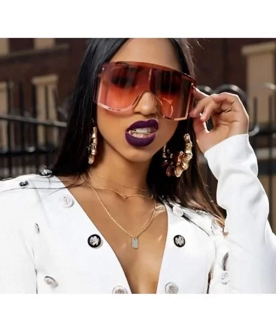 Oversized Sunglasses Women Fashion Big Wide Square Goggle Vintage Sun Glasses Man Windproof Shades Drive UV400 - CM198ZWXQYU ...