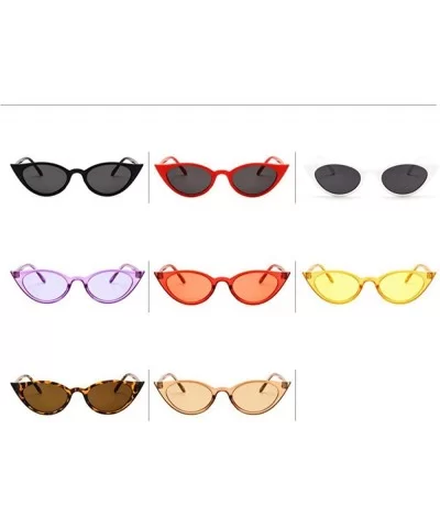 Retro Sexy Cat Eye Sunglasses Women Fashion Women Sun Glasses Eyewear Oculos 8 - 5 - CB18XE9MN3K $11.60 Oversized