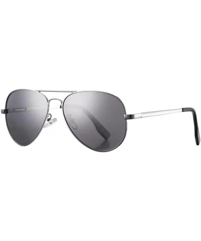 Polarized Aviator Sunglasses Mirrored Lens Metal Frame for Men Women - 100% UV 400 Protection - CO18L24X2A3 $20.84 Oversized