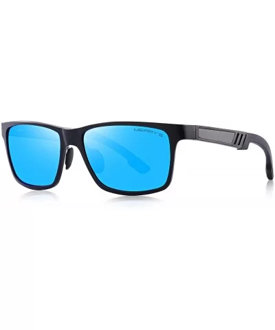 2016 Retro Aluminum Frame Driving Polarized Sunglasses For Men Women S8571 - Blue - CD12GEN1ENF $33.42 Aviator