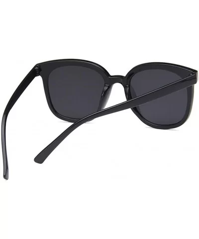 Unisex Sunglasses Fashion Bright Black Grey Drive Holiday Square Non-Polarized UV400 - Bright Black Grey - CP18RKGAXDR $12.43...