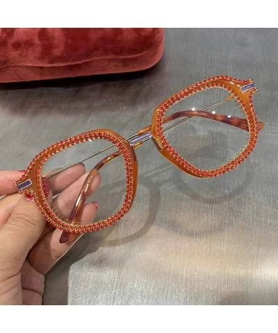 Gold Rhinestone Cat Eye Sunglasses Women Shades Sun Glasses Men Vintage Metal Clear Eyewear UV400 Sunglass - CG1984Z68UL $50....