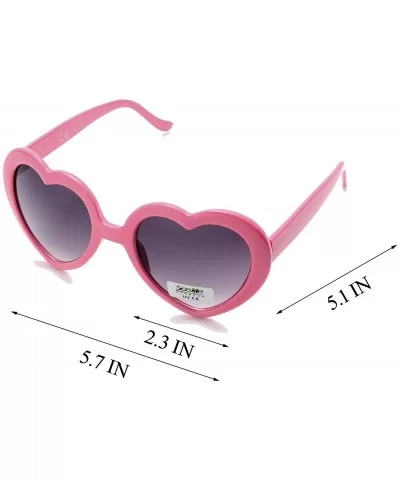 10 Pack Heart Shaped Sunglasses for Women Party Favors Eyewear Multiple Choice - Pink - CI18EOR545O $22.63 Cat Eye