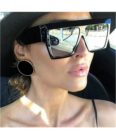 Oversize Square Sunglasses for Women and Men Eyewear Female Gradient Lens Sun Glasses UV400 - C619843S43E $15.16 Oversized