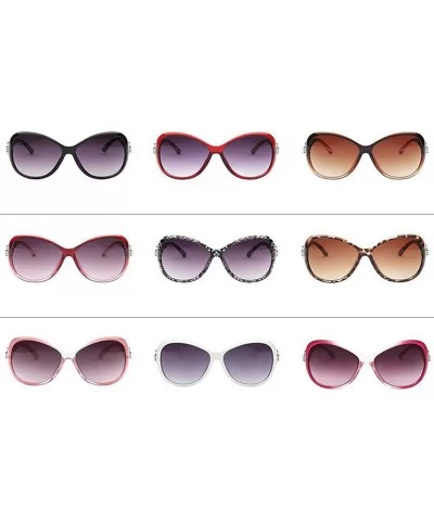 2019 Classic Gradient Sunglasses Women Brand Designer Vintage Oversized Sun Glasses UV400 - Pink - CQ18WC3ZO25 $34.44 Oversized