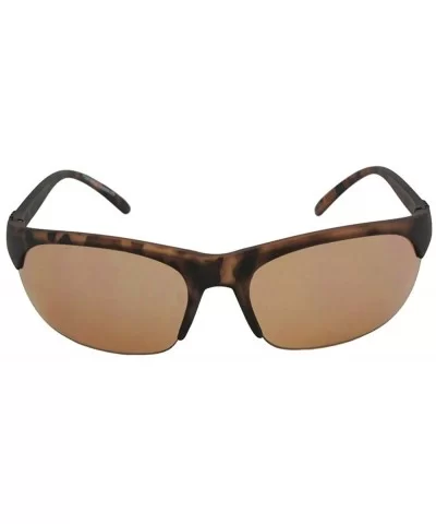 Half Rim Non Polarized Driving Sunglasses SR9 - Flat Tortoise Frame-non Polarized Amber Lenses - CR180L3HXQU $16.51 Rimless