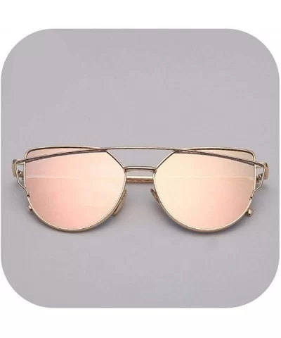 2018 Brand Designer Cat Eye Sunglasses Women Vintage Metal Reflective Glasses Mirror Retro Oculos De Sol Gafas - C31985585H0 ...